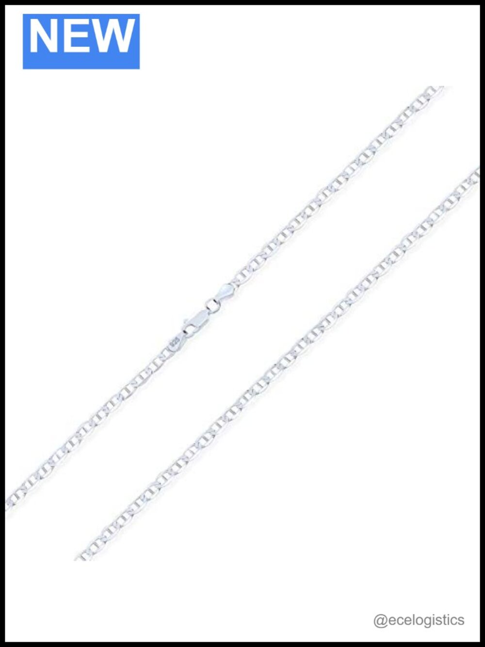 Sterling Silver Marina Chain Necklace 18"